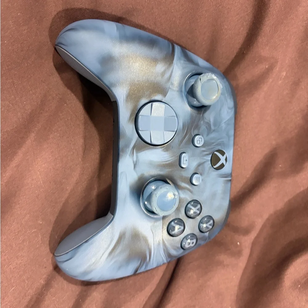 Blue Swirl Xbox Controller